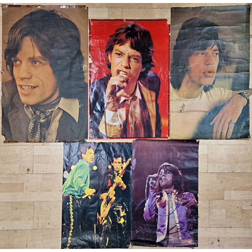 115 - Four Mick Jagger photograph posters of various sizes (4)