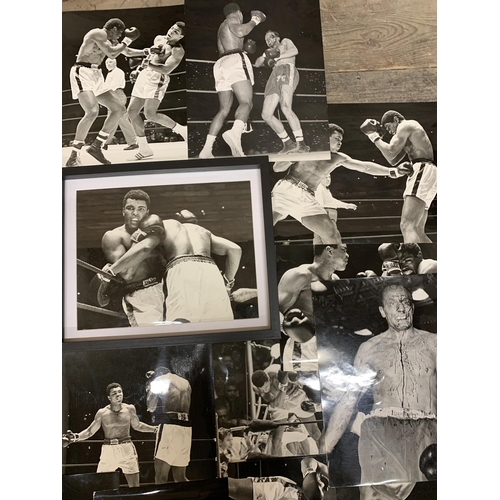 432 - A good quality collection of Muhammad Ali press release photographs for his bouts with Henry cooper ... 