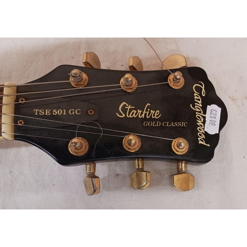 142 - Tanglewood Starfire TSE 501 Gold Classic electric guitar