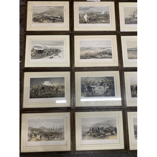 1394 - William Simson del E Walker lith - collection of 25 framed studies from 'A seat of War from the East... 