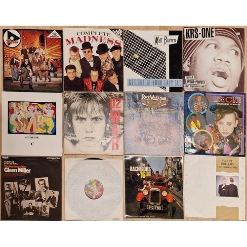 202 - Vinyl - Collection of records to include Madness, Matt Bianco, U2, Marvin Gaye etc