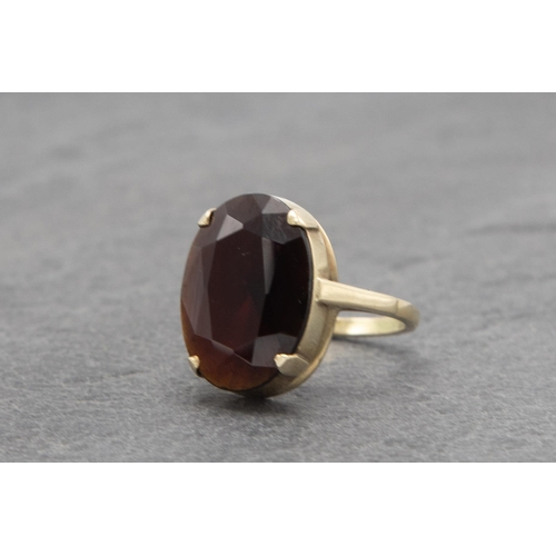 79 - 9ct garnet cocktail ring, size M, 4.7g