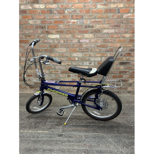 Blue Raleigh chopper model MKIII bike