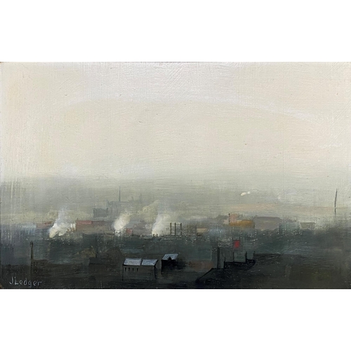 1567 - Janet Ledger (b.1931) - 'Rooftops - Salford', signed, titled and dated 1978 verso, oil on board, 20 ... 