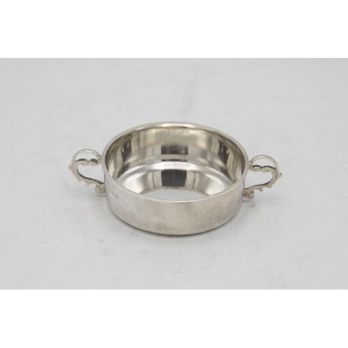 231 - 1920s silver twin handled butter dish or quaich, maker James Walter Tiptaft, Birmingham 1925, 12cm w... 