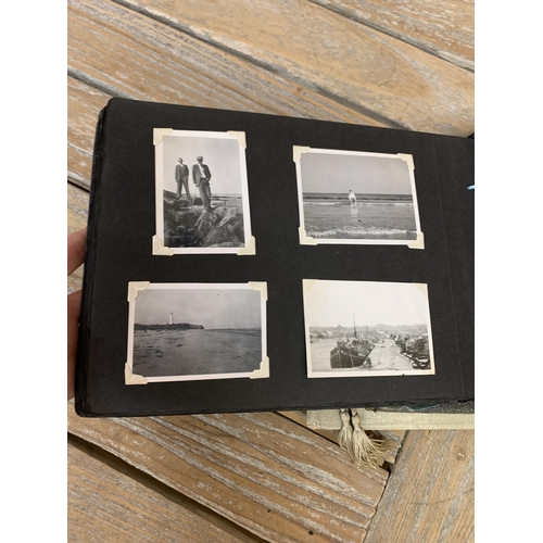 2457 - Quantity of 1950's Royal Navy photograph albums depicting a variety of cruisers, ships, planes, topo... 