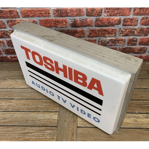 2481 - Advertising - Toshiba - Audio - TV - Video, light box, 49 x 74cm