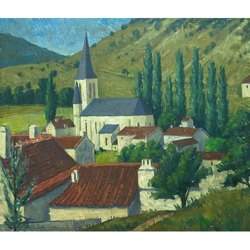 615 - George N Allsop (20th century) - 'Labastide du Vert', signed and titled verso, James Bourlet RBA 195... 