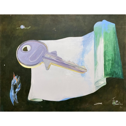 622 - Hardress Waller (20th century) - 'Key', signed, titled and dated 1971 to mount, oil on canvas, 112 x... 