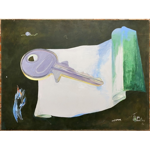 622 - Hardress Waller (20th century) - 'Key', signed, titled and dated 1971 to mount, oil on canvas, 112 x... 