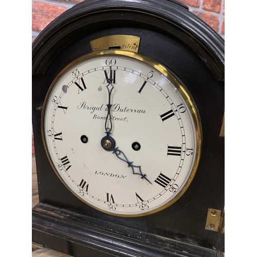 266 - Good Bracket Clock 'Perigal and Duterrau' Bond Street, London - Watchmakers to the King.  A superb s... 