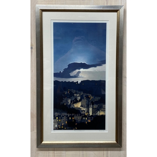 627 - Nick Cudworth (b. 1947) - 'Moon over Bathwick Hill' and 'Widcombe Rising', signed, two ltd edition l... 