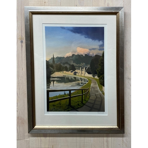 627 - Nick Cudworth (b. 1947) - 'Moon over Bathwick Hill' and 'Widcombe Rising', signed, two ltd edition l... 