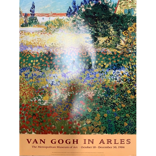 538 - Van Gogh (1853-1890) 'Flowering Garden' art gallery and exhibition poster, produced in 1987 for The ... 