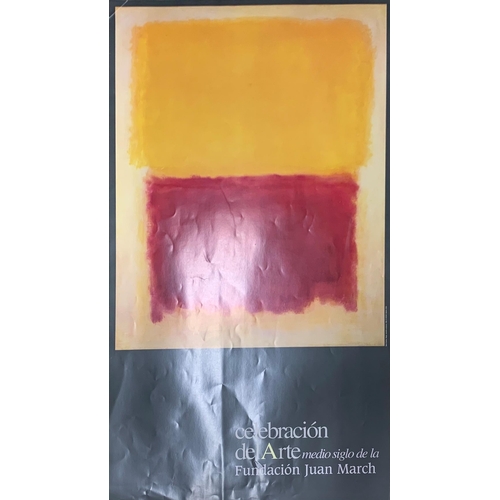 539 - Marc Rothko (1903-1970) ' Beige, Yellow and Purple' celebration D’Art exhibition poster with additio... 