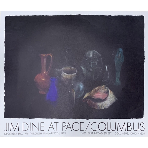 545 - Two exhibition posters for Jim Dine together with posters for Bruce Nauman and Pierre Soulanges, lar... 