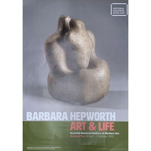 555 - Barbara Hepworth (1903-1975) poster for Scotland National Galleries, 69cm x 48cm, unframed