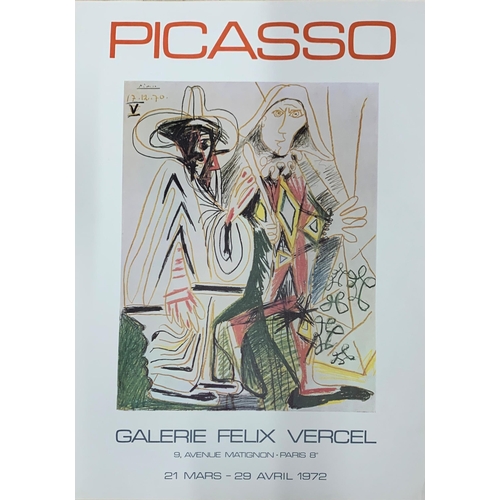 567 - Pablo Picasso (1881-1973) Galerie Felix Vercel Exhibition poster, Paris 1972, 70cm x 50cm, unframed