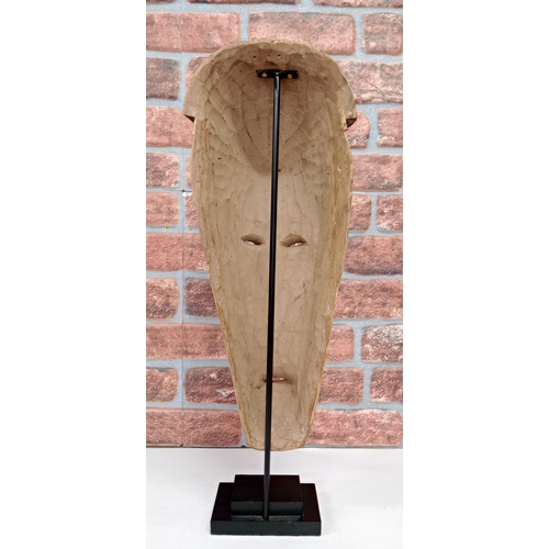 2120 - Vintage Fang Hand Carved Wooden Mask The Ngil (ni-jil) mask originated from a hunting group known as... 