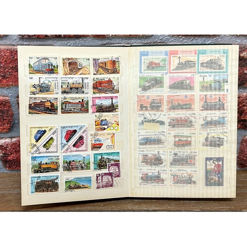 2549 - Two stamp books relating to Aviation and Trains (2)