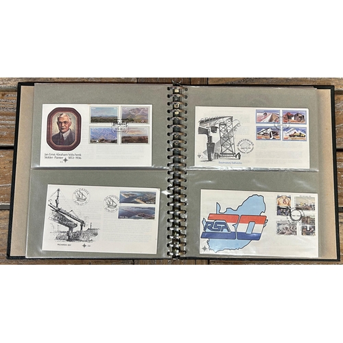 2553 - Large album of GB first day covers 1960-2000 over 100, with an album of GB islands FDCs and a furthe... 