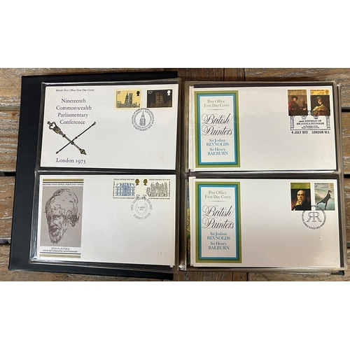 2553 - Large album of GB first day covers 1960-2000 over 100, with an album of GB islands FDCs and a furthe... 