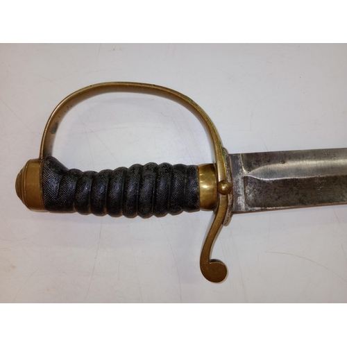 2464 - Victorian Constabulary Police short sword, Standard issue 1850, with scabbard L74cm