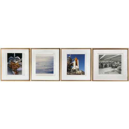 603 - Collection of sixteen original government issue NASA framed photographs - to include Buzz Aldrin, Sp... 