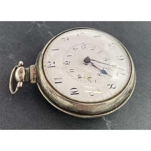 23 - Rogers of Dudley silver fusee pocket watch
