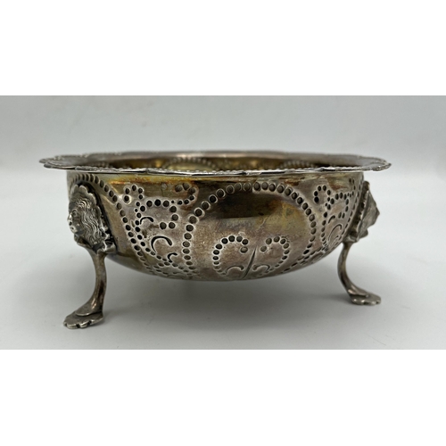 166 - Victorian silver bon bon or sugar bowl, maker TS, London 1873, 13cm diameter, 5.5oz approx