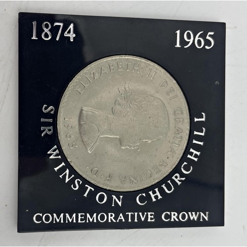 230 - Believed to be 1874-1965 Sir Winton Churchill commemorative crown with satin finish