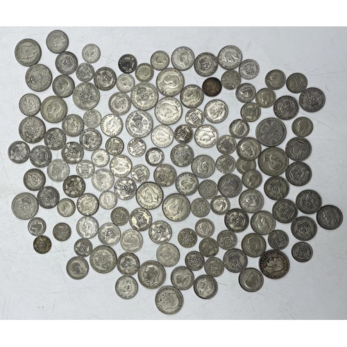 232 - Large collection of pre 1947 GB silver coinage, shillings, six pence etc, 23.5oz