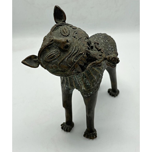 2159 - Lovely 'Benin' Bronze from West Africa, the 'King of the Jungle' Leopard figure was the most highly ... 