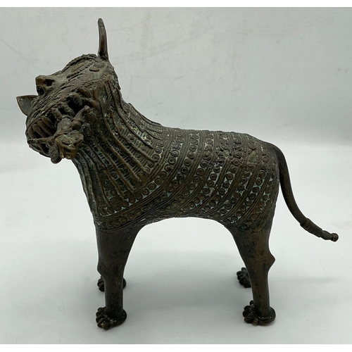 2159 - Lovely 'Benin' Bronze from West Africa, the 'King of the Jungle' Leopard figure was the most highly ... 