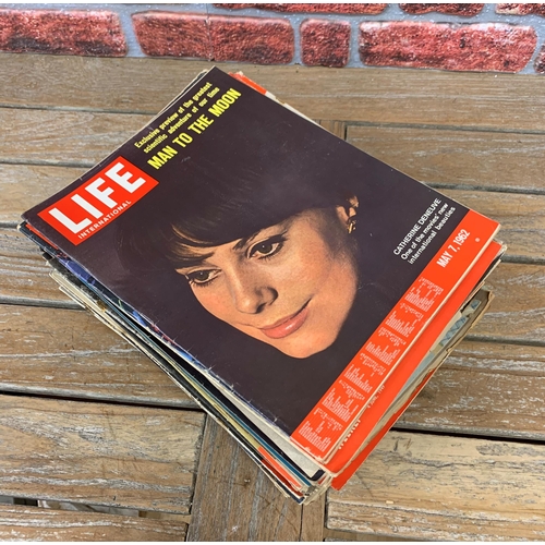 2522 - Very large collection of 1960's Life International magazines to include Steve McQueen, JFK and Yves ... 