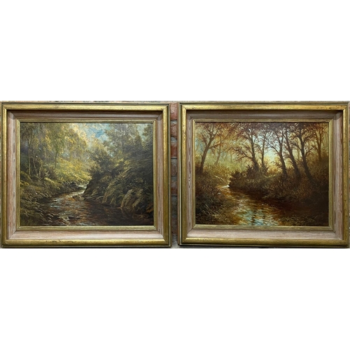 596 - John Judo (19th century school) - Pair of rural West Country landscapes, signed, oil on canvas, 45 x... 