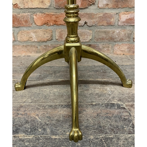 2378 - A High Quality W.A.S Benson heavy cast Victorian Brass Standard Lamp, telescopic, signed at the bott... 