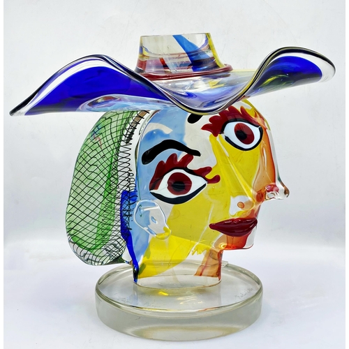 612 - Walter Furlan (1931-2018) - 'OMAGGIO A PICASSO', impressive Murano glass sculpture, signed and title... 