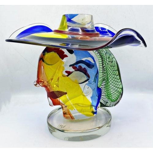 612 - Walter Furlan (1931-2018) - 'OMAGGIO A PICASSO', impressive Murano glass sculpture, signed and title... 