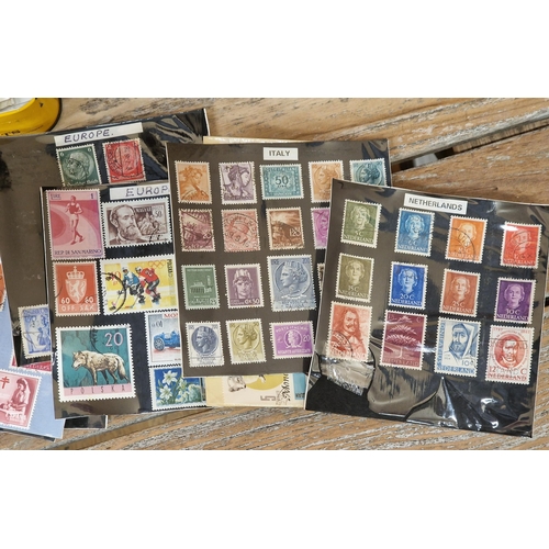 2545 - Large collection of mainly world and European stamps and first day covers from a local deceased esta... 