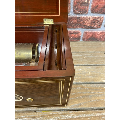 271 - Rare and Impressive Nicole Freres Grand Format fat cylinder music box, No. 34734, the bedplate stamp... 