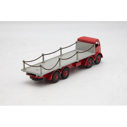 3008 - Dinky Supertoys No. 905 Foden Flat Truck - with Chains. Red cab with grey base. All original chainpo... 