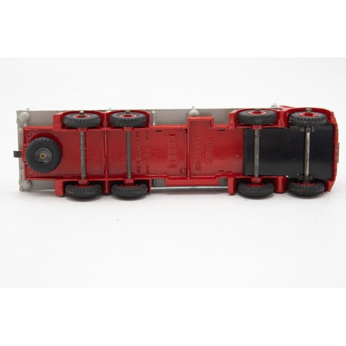 3008 - Dinky Supertoys No. 905 Foden Flat Truck - with Chains. Red cab with grey base. All original chainpo... 