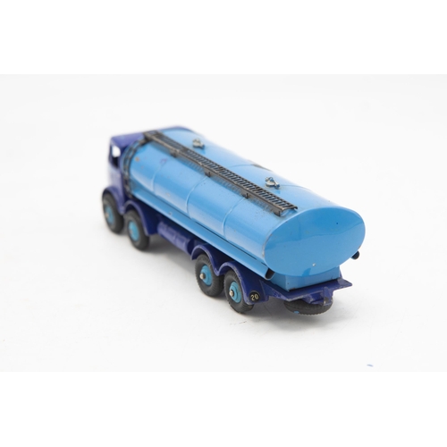 3009 - Dinky Supertoys No. 504 Foden 14-Ton Tanker. Two-tone blue and 1st-type grille and cab. Model in ver... 