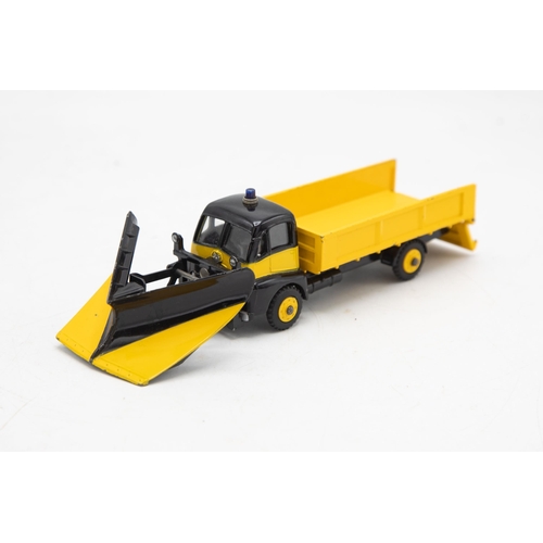 3013 - Dinky Supertoys 958 Snow Plough (with windows). Guy Warrior two-tone yellow and black lorry in Excel... 