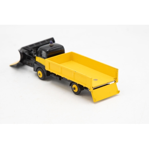 3013 - Dinky Supertoys 958 Snow Plough (with windows). Guy Warrior two-tone yellow and black lorry in Excel... 