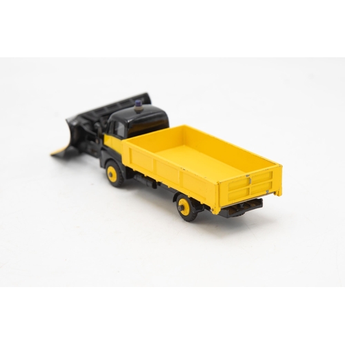 3013 - Dinky Supertoys 958 Snow Plough (with windows). Guy Warrior two-tone yellow and black lorry in Excel... 