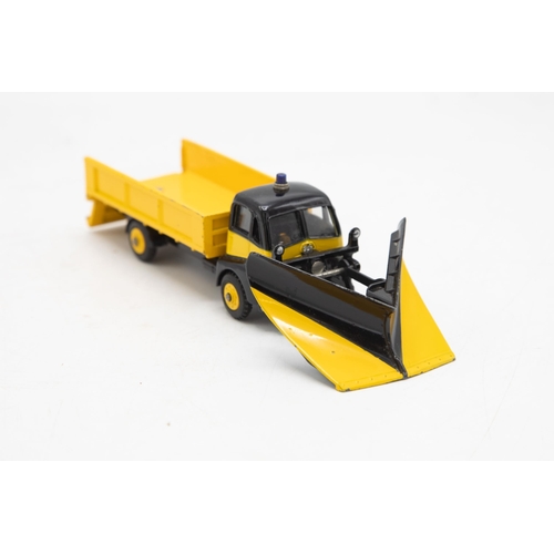 3013 - Dinky Supertoys 958 Snow Plough (with windows). Guy Warrior two-tone yellow and black lorry in Excel... 