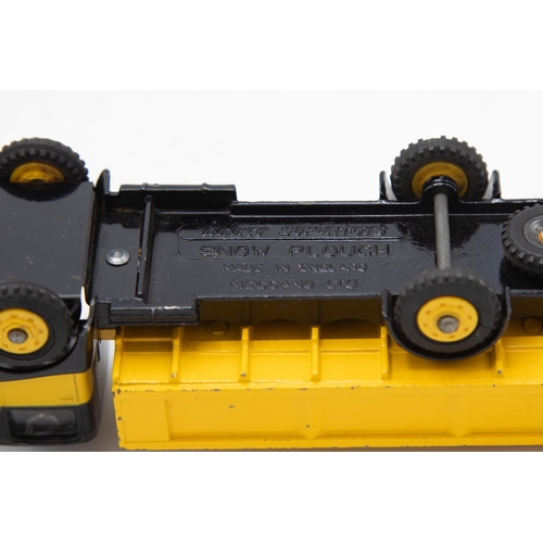 3013 - Dinky Supertoys 958 Snow Plough (with windows). Guy Warrior two-tone yellow and black lorry in Excel... 