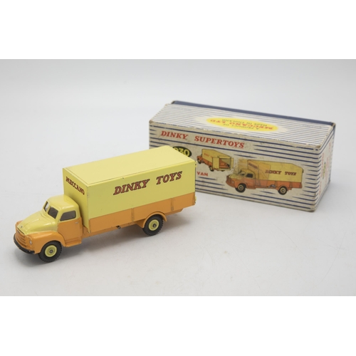 3016 - Dinky Supertoys 930 Bedford Pallet Jekta Van with windows, showing the very beginning of Britain's p... 